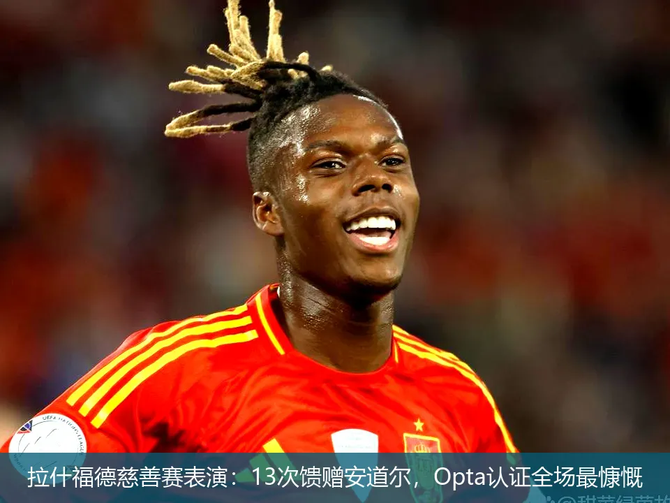 拉什福德慈善赛表演:13次馈赠安道尔,Opta认证全场最慷慨